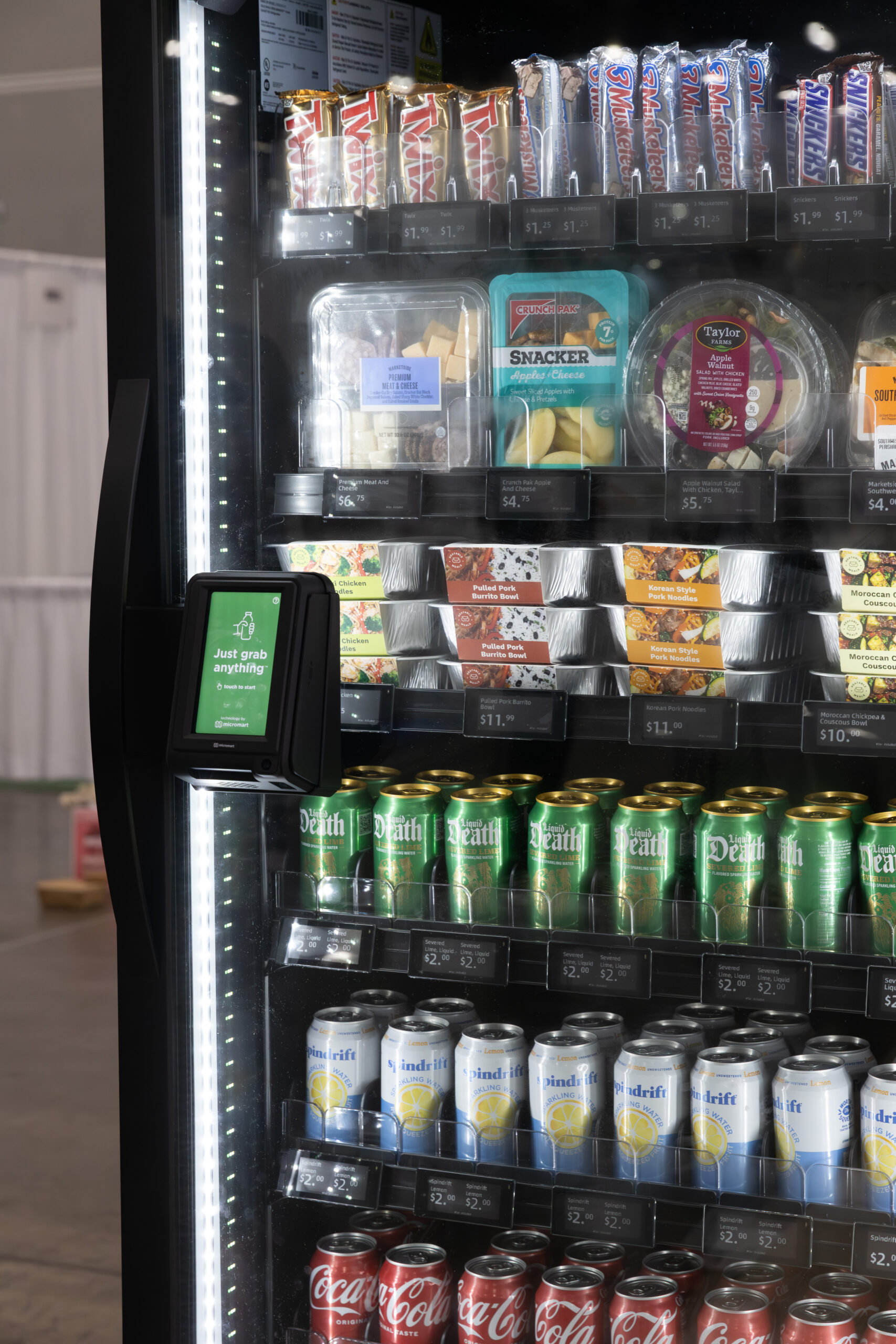 Stocked combination smart refrigerator